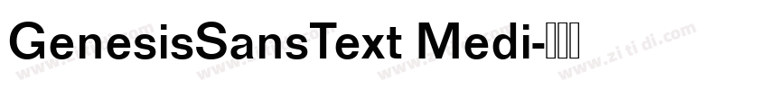 GenesisSansText Medi字体转换